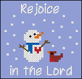 FREE Rejoice SnowmanPattern