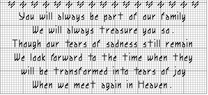 Babys Memory Sampler Graph Bottom