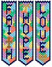 Beaded Faith Hope and Love Banners