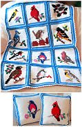 Crochet Songbird Afghan and Pillows