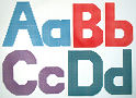 Plastic Canvas Alphabet Letters
