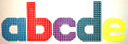 Plastic Canvas Lower Case Alphabet Letters