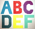 Plastic Canvas Alphabet Letters