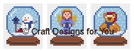 Cross Stitch Snow Globes Collection