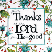 Give Thanks Heartfelt Cross Stitch Kit