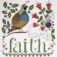 Have Faith Heartfelt Cross Stitch Kit