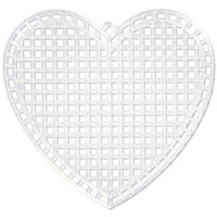 Plastic Canvas 3-inch Hearts