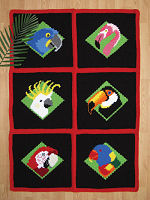 Crochet Birds of Paradise Afghan