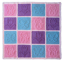 Popcorn Patchwork Blankie for Girls