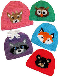 Knit Forest Friends Hats