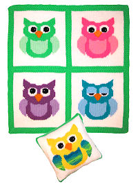 Knit Happy Baby Owls Set